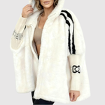 Katja dames jas met capuchon en mouwdetail