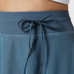 Elegante 2-in-1 dames rok met hoge taille, elastische band en soepel vallende stof