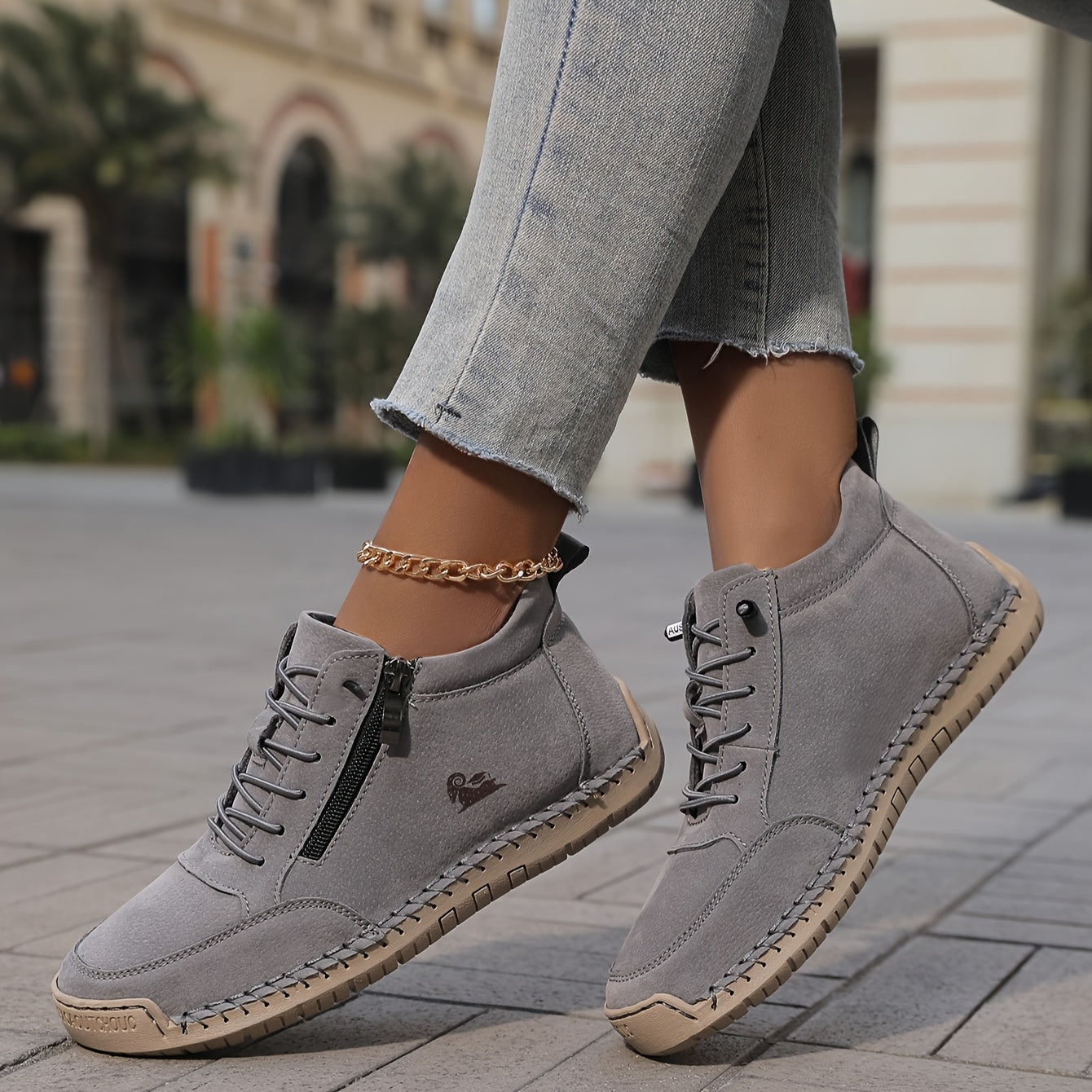Cato ondersteunende sneakers met rits