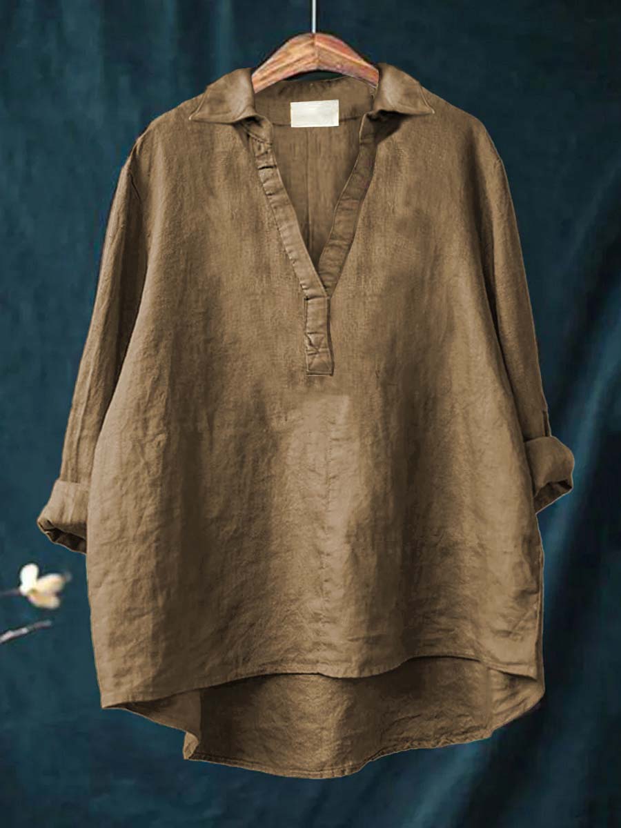 Luchtige dames zomerblouse met artistiek dessin en soepele val, in lichte zomerstof