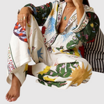 Lieke dames jumpsuit met kleurrijke print