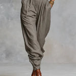 Megan dames linnen-katoen jumpsuit