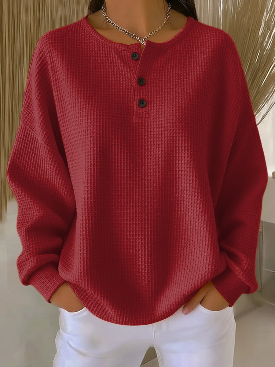 Hester zachte pullover met reliëf