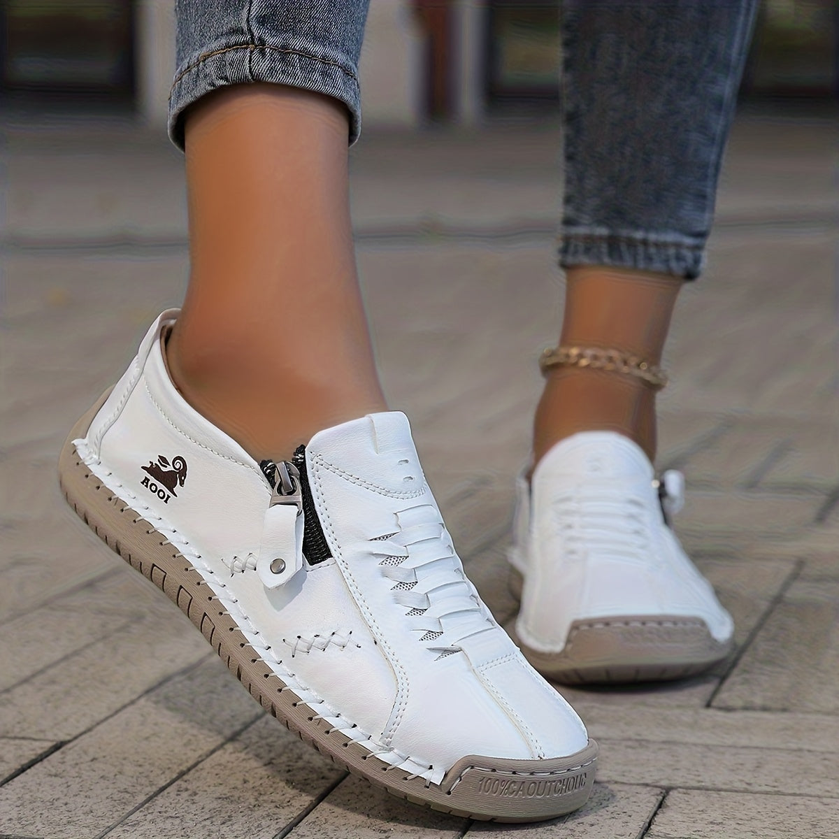 Gwen comfortsneakers met rits