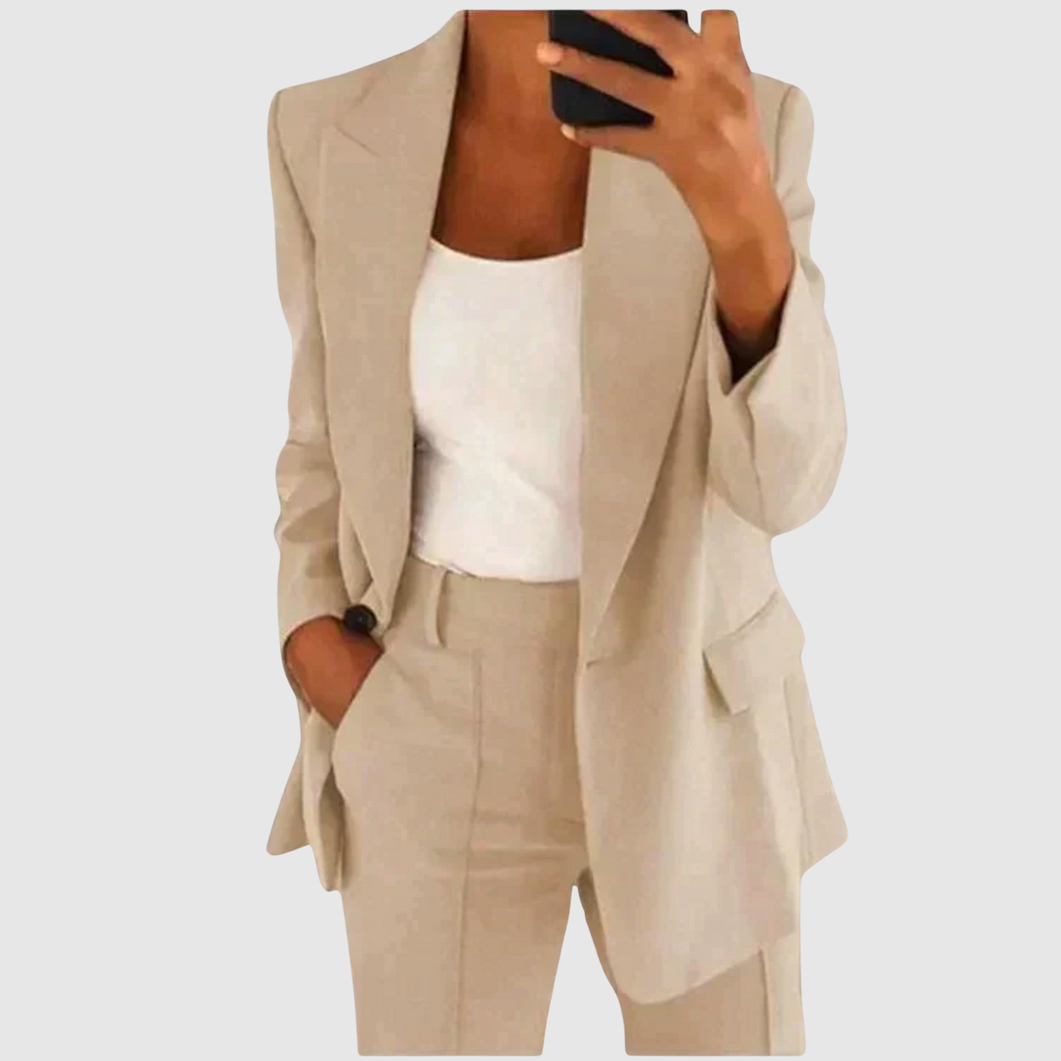 Hanne dames klassieke getailleerde jumpsuit
