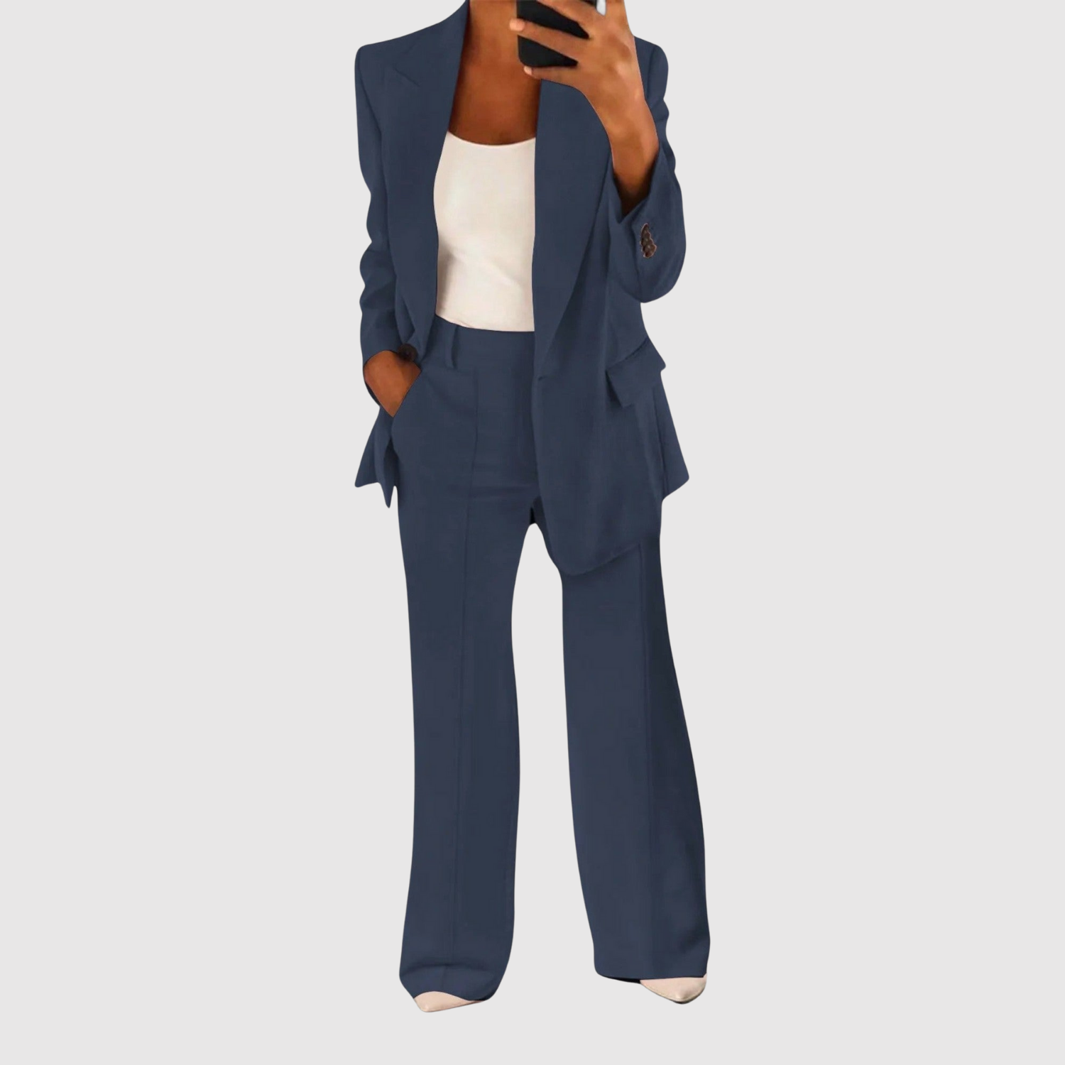 Hanne dames klassieke getailleerde jumpsuit