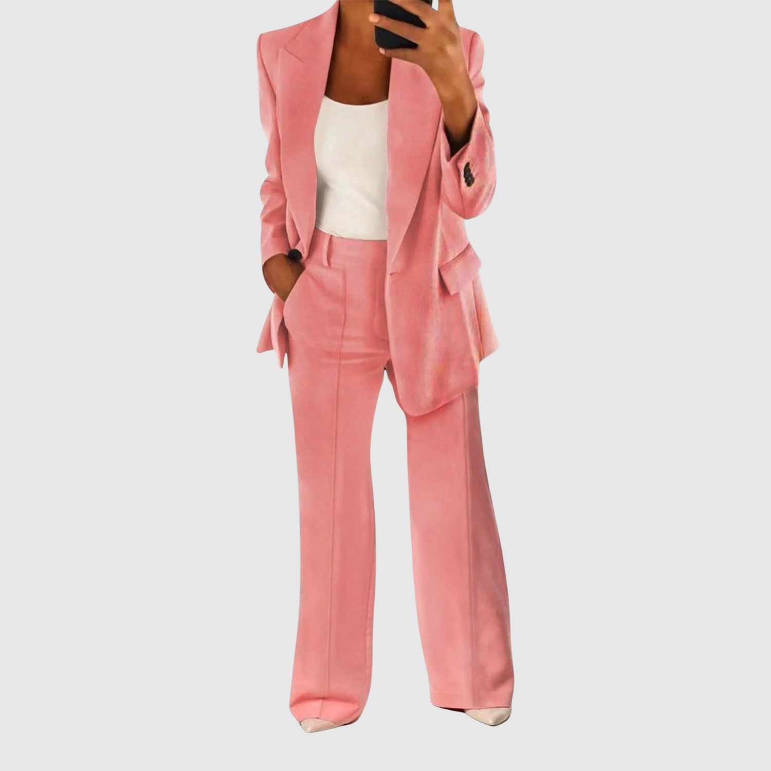 Hanne dames klassieke getailleerde jumpsuit