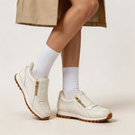 Imke warme slip-on sneakers met dubbele rits