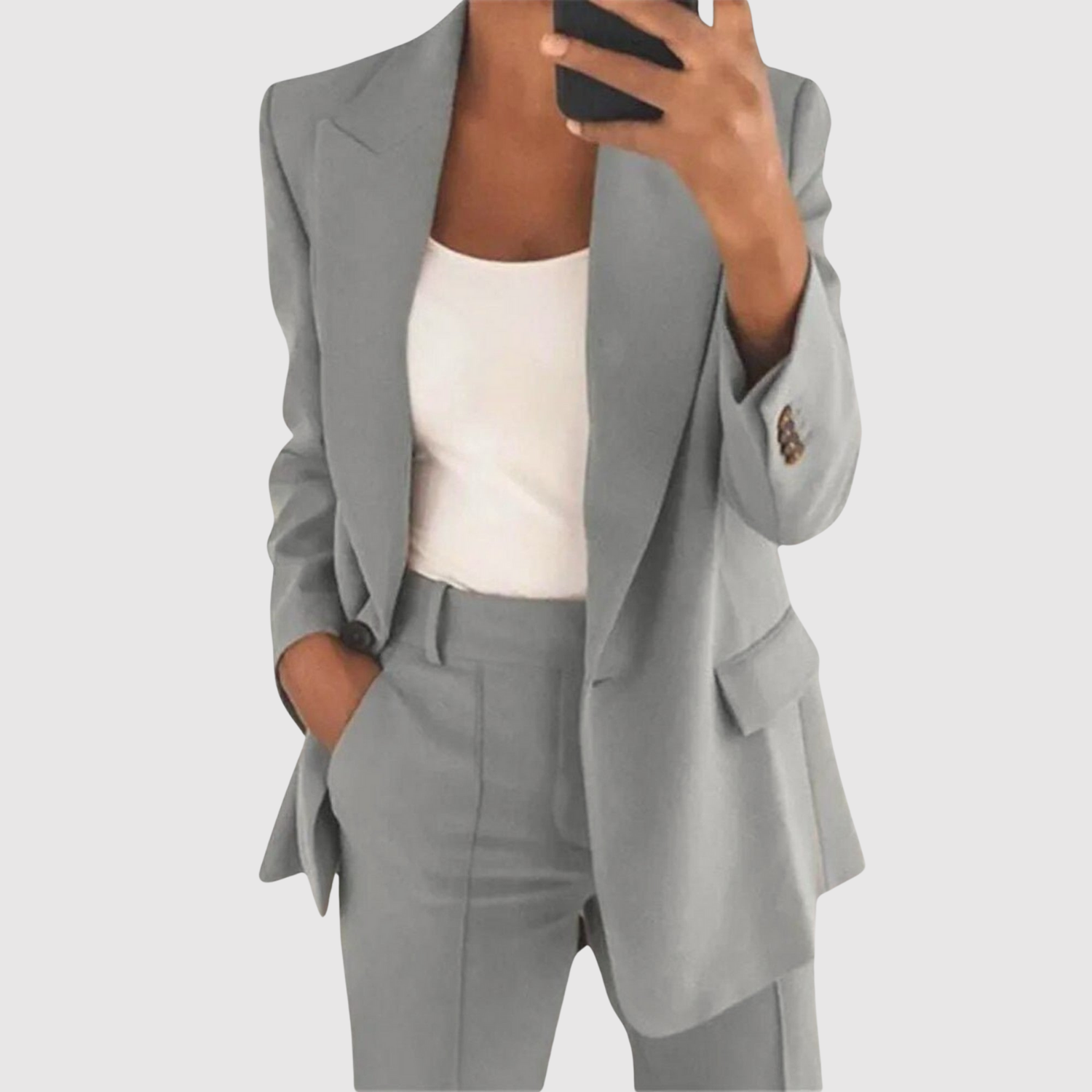 Hanne dames klassieke getailleerde jumpsuit