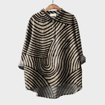 Luchtige zomerblouse met chique print en soepele val voor dames