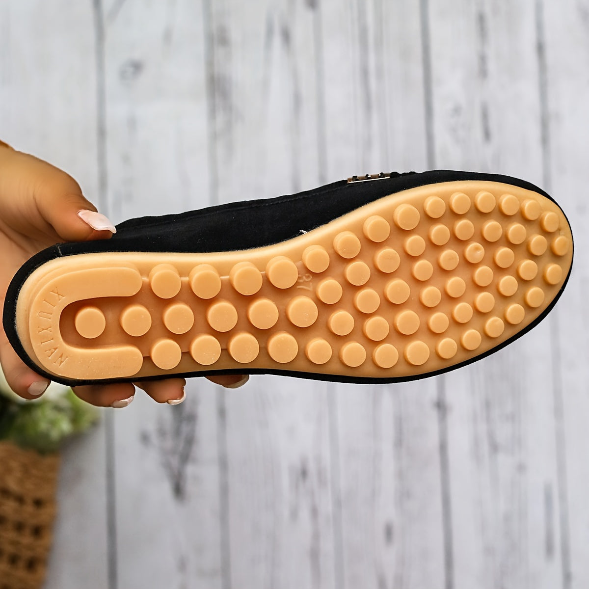 Elegante dames ballerina mocassins met vlakke zool en sierlijke afwerking in effen kleur
