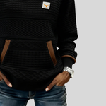 Eefje dames sweater met ronde hals en kleurvlakken