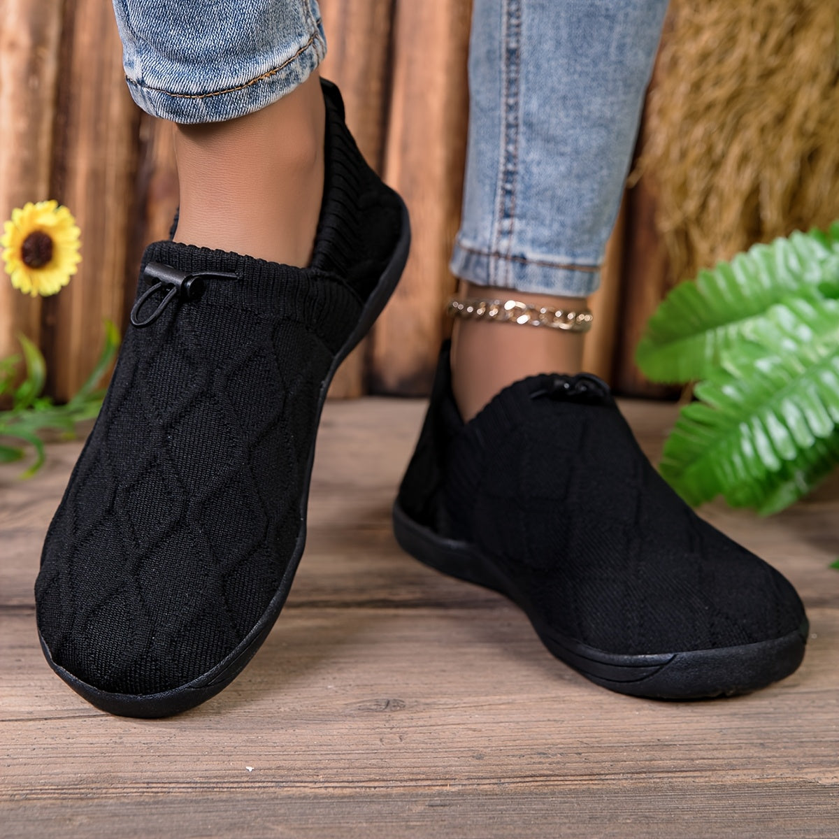 Saskia barefoot sneakers met brede neus