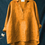 Luchtige dames zomerblouse met artistiek dessin en soepele val, in lichte zomerstof