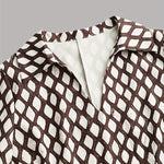 Zara dames jurk met ruitprint en ceintuur