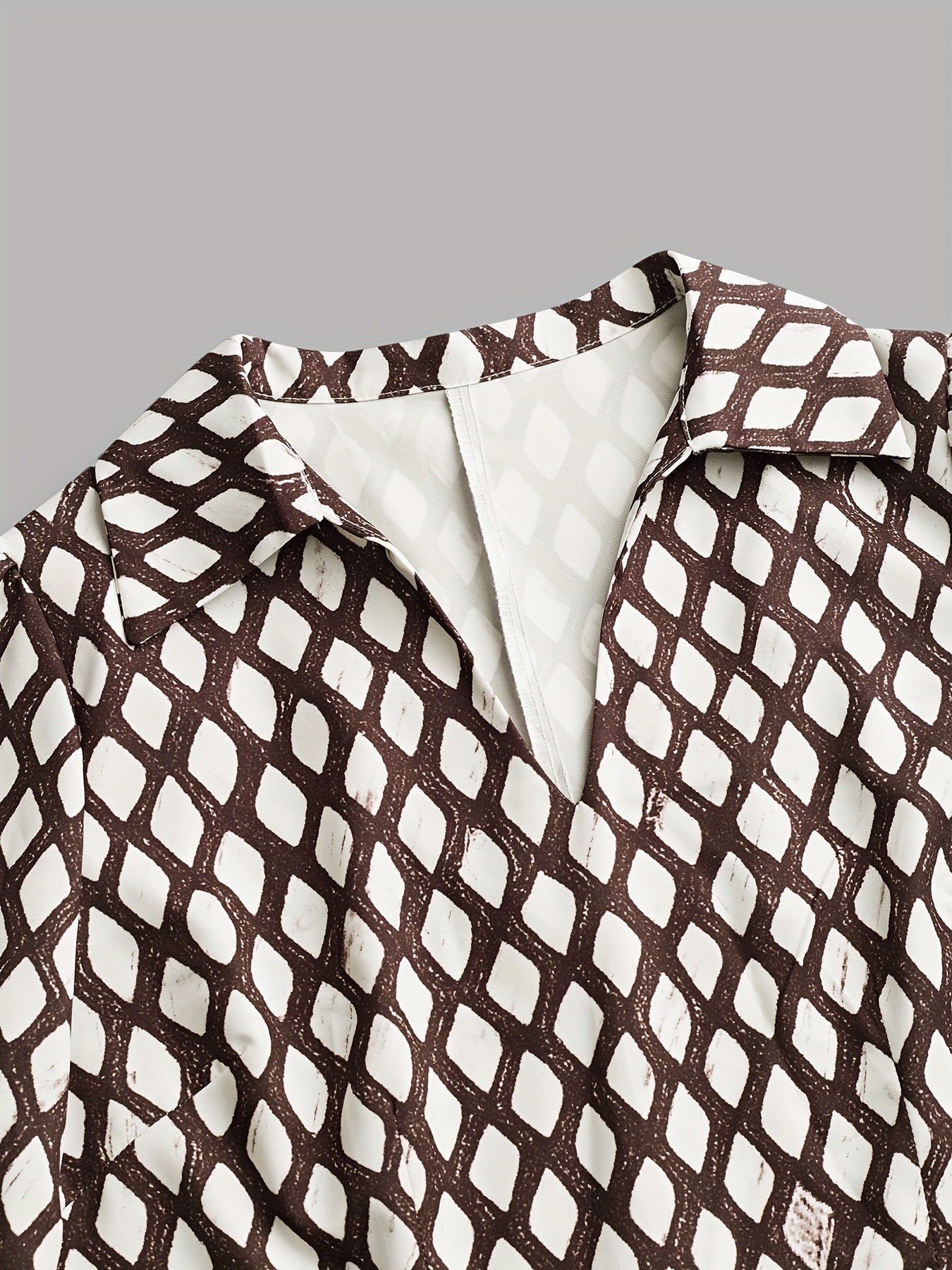 Zara dames jurk met ruitprint en ceintuur