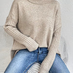 Hanne oversized trui met hoge hals