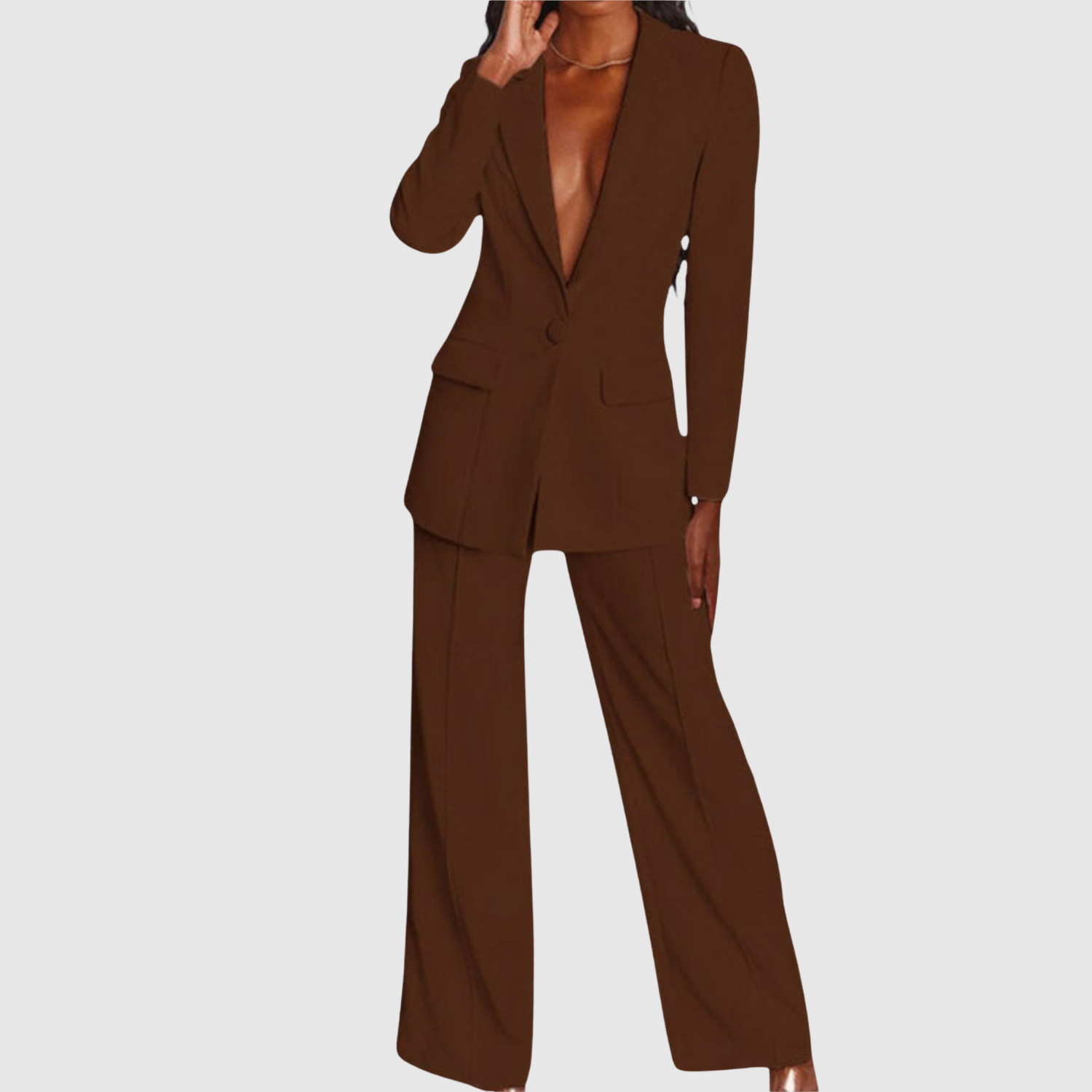Kim dames kleurrijke getailleerde jumpsuit