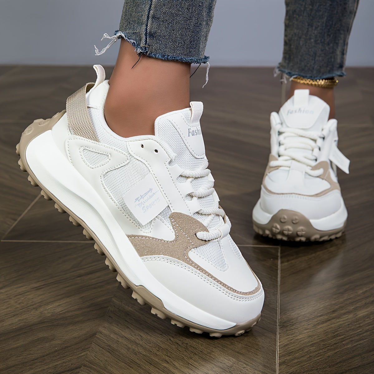 Fieke lichte sneakers voor herfst en winter