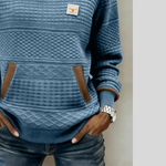 Eefje dames sweater met ronde hals en kleurvlakken