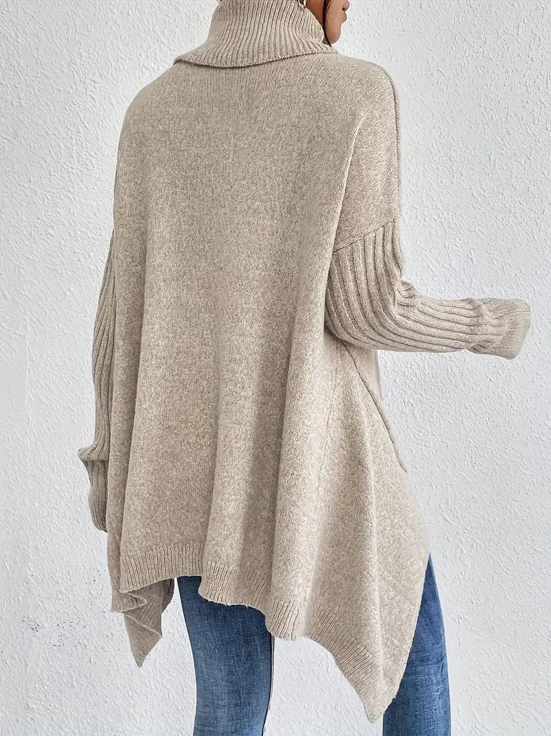 Hanne oversized trui met hoge hals