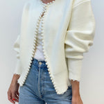 Floor vest met pareldetails