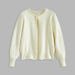 Floor vest met pareldetails