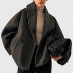 Romy dames relaxte oversized jas met sjaalkraag