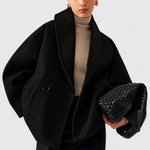 Romy dames relaxte oversized jas met sjaalkraag