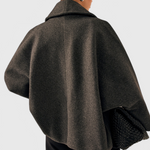 Romy dames relaxte oversized jas met sjaalkraag