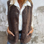 Kim warm vest met knopen