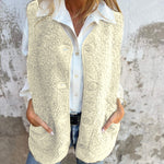 Kim warm vest met knopen