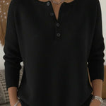Nienke henley-trui met knopen