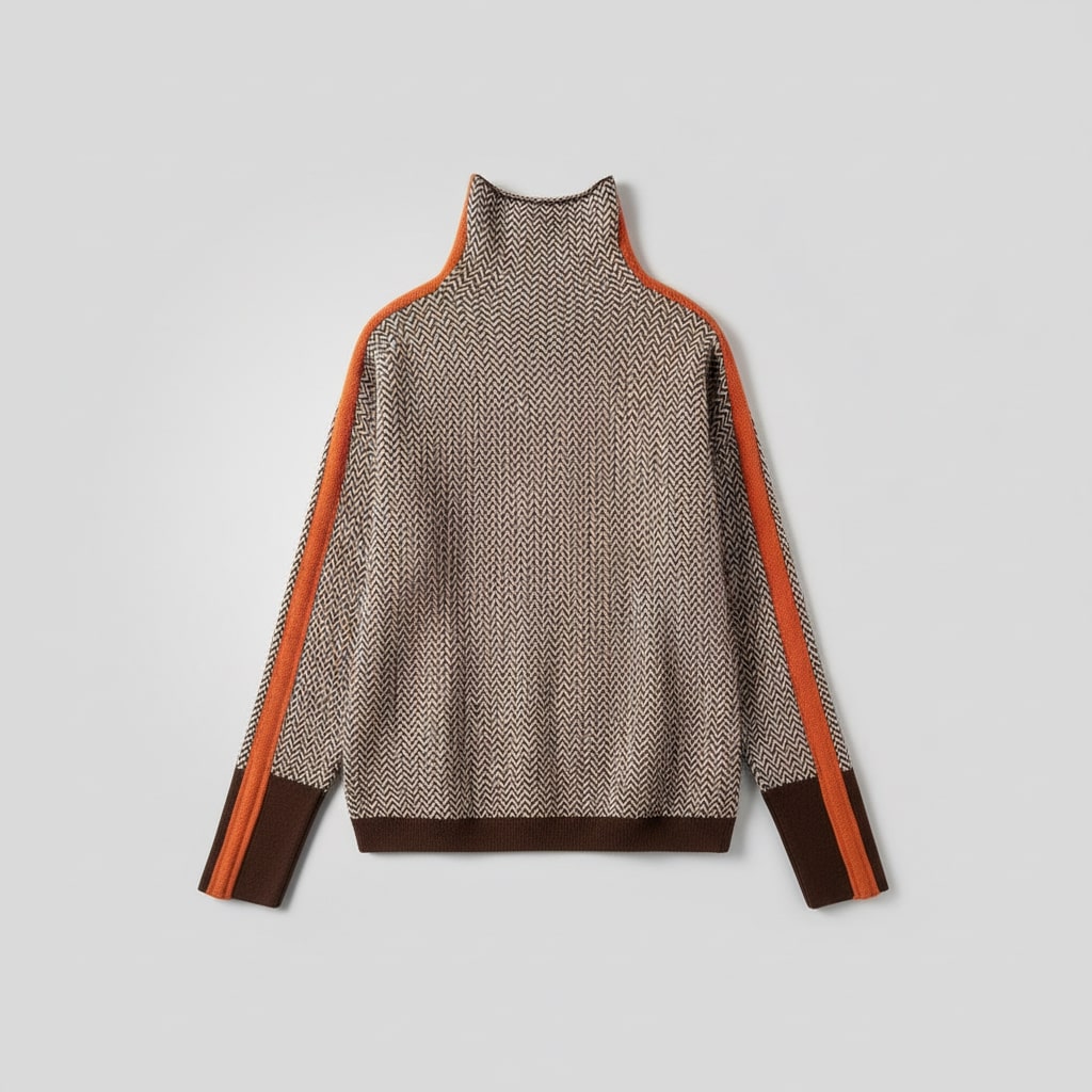 Odette moderne pullover met hoge hals