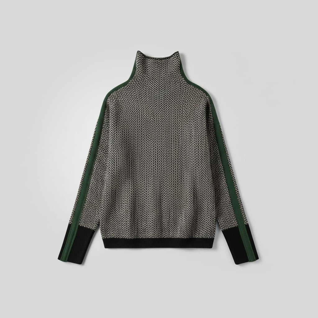 Odette moderne pullover met hoge hals