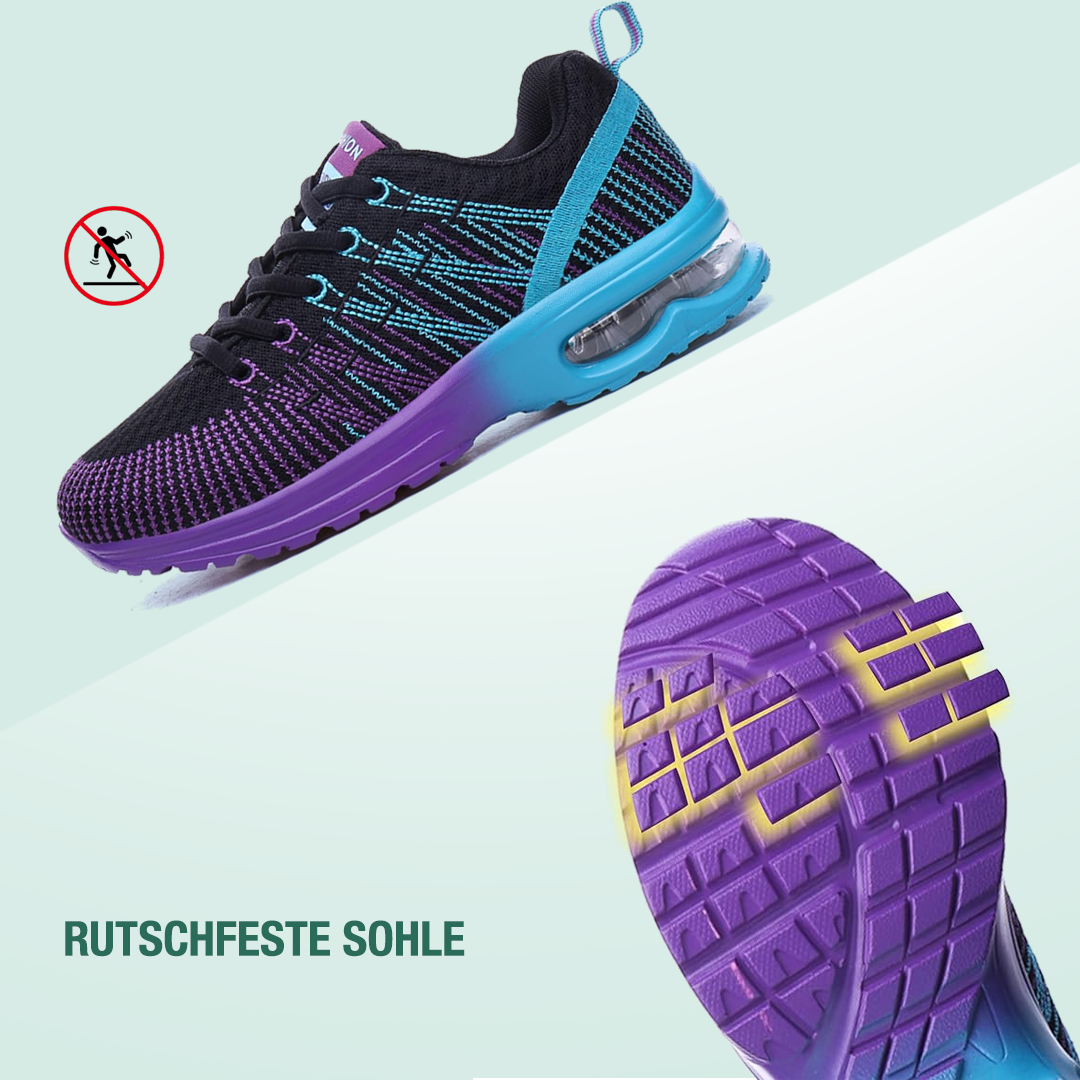 Jolien zwart-paarse comfortschoenen