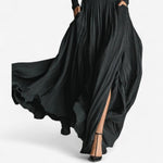 Anneke dames maxi-jurk met hoge taille