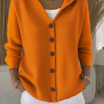 Carmen dames knoopvest met capuchon