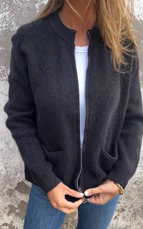 Gwen casual vest met rits