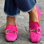 Elegante dames mocassins met stralende afwerking, handgemaakt en comfortabel