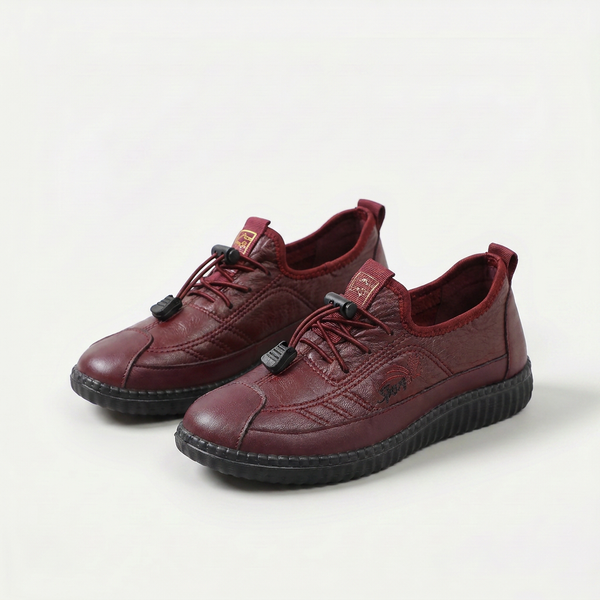 Nelleke comfort slip-ons met bloemenborduursel