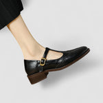 Hanne dames geperforeerde t-band schoenen