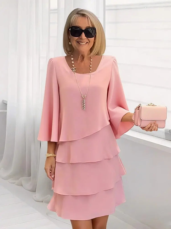 Veerle elegante jurk met ruches
