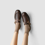 Femke dames mary jane schoenen met vierkante neus
