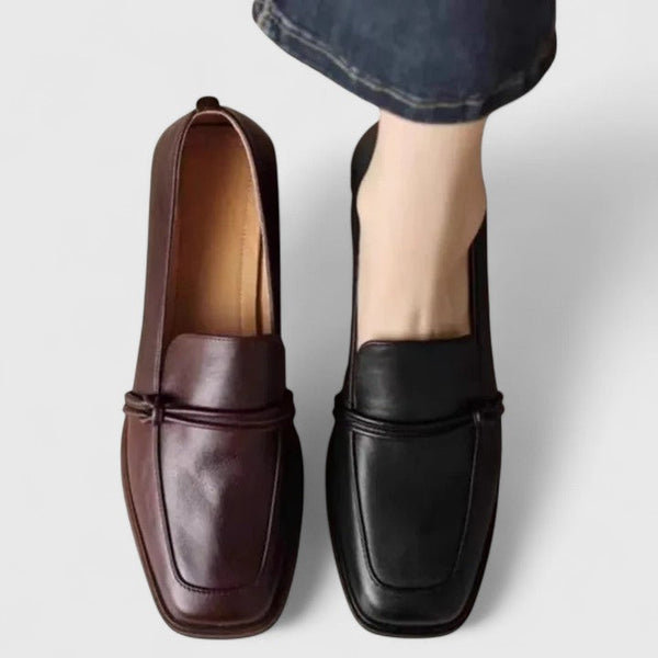 Eline dames loafers met vierkante neus
