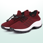 Rianne zwart-rode comfortschoenen