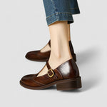 Hanne dames geperforeerde t-band schoenen