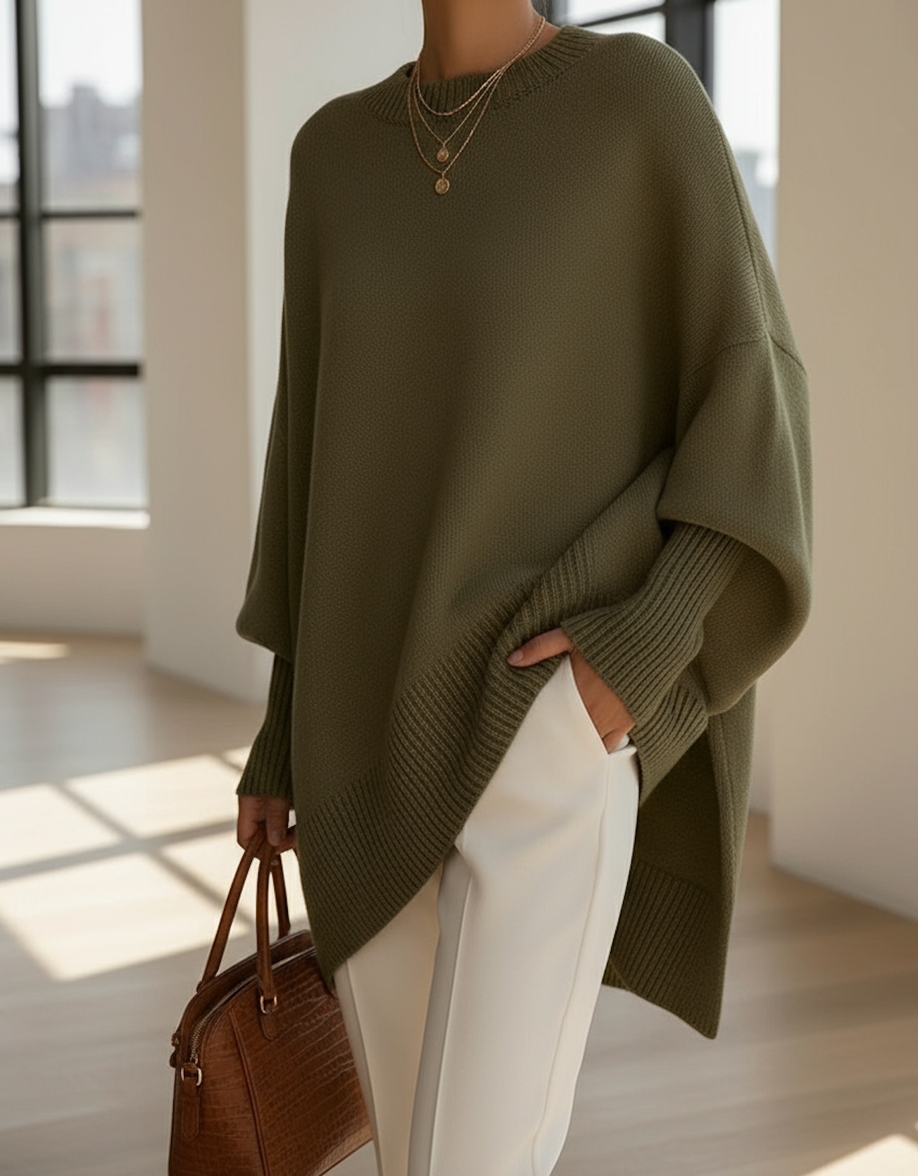 Jasmijn zachte oversized trui