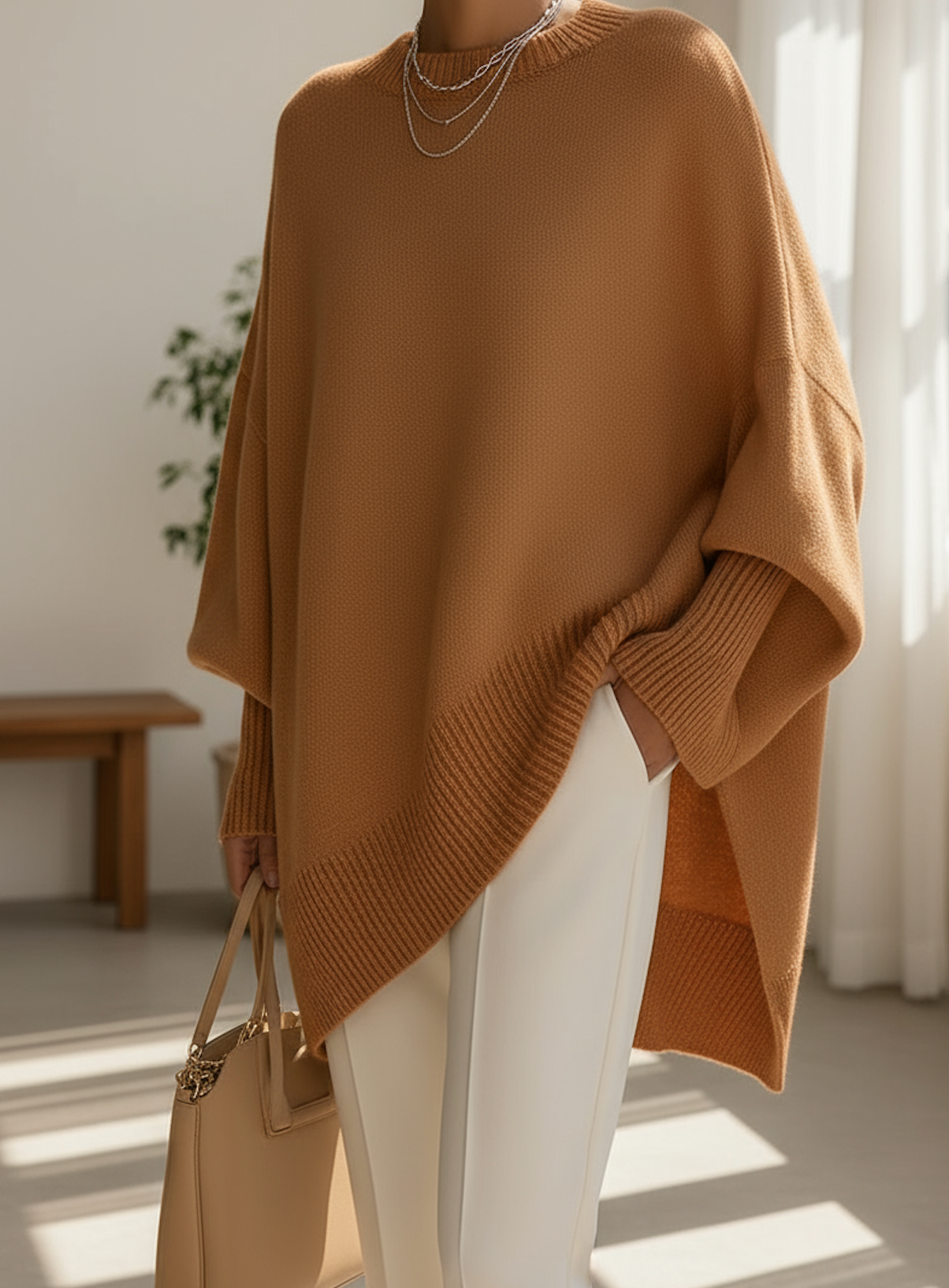 Jasmijn zachte oversized trui