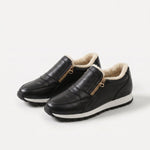 Imke warme slip-on sneakers met dubbele rits